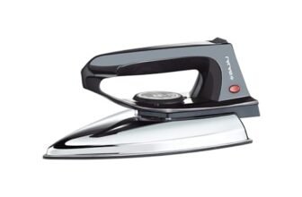 Bajaj DX-2 600W Dry Iron | Advance Soleplate And Anti-Bacterial German Coating Technology | 180 Degree Swivel Cord | Cool Touch Handle | 2-Yrs Warranty 【Black】