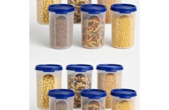 Sulfar Round Modular Container Set – 500 ml, Airtight & BPA-Free (Pack of 12)