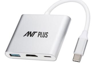 Ant Plus Booster 301 USB 3.1 Type-C to HDMI/USB3.0/Type-C Adapter – White
