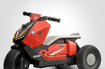Miss & Chief Thunder Ride-on with Lights & Music, Battery Operated, Electric Superbike Bike Battery Operated Ride On(Red)