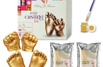 Mold Your Memories Baby Casting | Hand Casting Kit | Handprint Footprint Kit | Baby Hand and Foot Casting | Hand Impression | Newborn Gift (4 Cast)