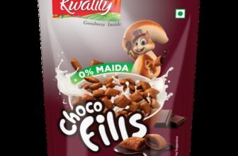 Kwality by Kwality Choco Fills, 0% Maida, Filled With Rich Chocolate Breakfast Cereals for kids Pouch(60 g)
