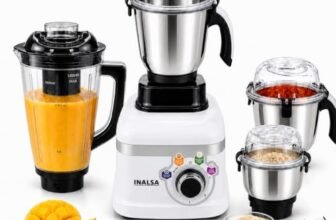INALSA Mixer Grinder|900W|4 Jar|7 Yr Warranty On Motor|Triton MG