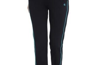 Macrowoman Women’s Cotton Active Pants (MW3302_Black_XL)