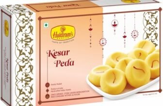 Haldiram’s Nagpur Kesar Peda 250g � Flavored with aromatic saffron, this peda is rich, smooth, and perfect for special occasions