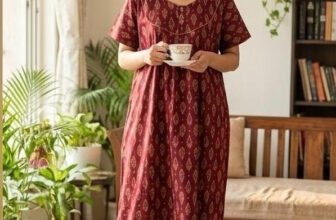 BODYWEARCREATIONS Women Nighty(Maroon)