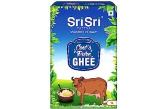 Sri Sri Tattva Cow’s Pure Ghee 1 Litre | Pure and Natural | Rich Texture and Aroma | Lab Tested | Rich in Good Fats and Antioxidants | (Pack of 1)