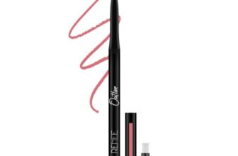 RENEE Outline Lip Liner With Built in Sharpener 03 Delilah 0.35gm| Long Lasting & Smudge Proof| Matte Finish & Rich Color Payoff| One Swipe Application
