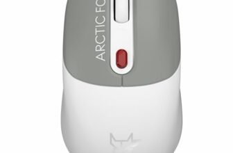 Arctic Fox ProMaxe Wireless Mouse | 2400 DPI |2.4 GHz with USB Nano Receiver | High Precision Optical Tracking| for PC/Mac/Laptop – Cool Gray