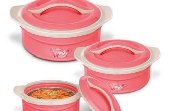 MILTON Zenith Jr Casserole Set of 3, Pink