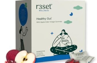 R3SET Apple Cider Vinegar Gummies for Poor Digestion, Weight Gain – 30 Days