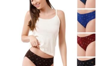 Rupa Jon Printed Panties for Women | 100% Cotton Fabric | Anti-Bacterial Printed Briefs | Women Innerwear | Pack of 5