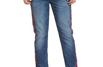 The Indian Garage Co Men Slim Fit Solid Mid-Rise Stretchable Denim Joggers