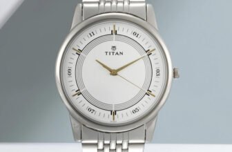 Titan NP1773SM01 Titan Quartz White Dial Silver Metal Strap Analog Watch  – For Men