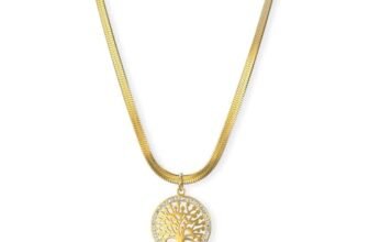 PALMONAS Tree of Life Necklace for Women – Waterproof & Anti Tarnish Jewellery | Gold Plated Necklace Chain, Gift For Women & Girls