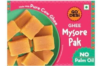 GO DESi – Mysore Pak | Made with Desi Ghee | Indian Mithai | Sweets Gift Pack | 150 grams