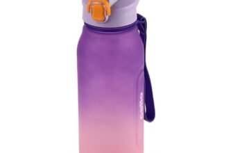 CELLO Rise N Shine Large Sipper Water Bottle, 1230ml Purple Pink | Leakproof, Easy to Carry, Lightweight | Gym Workout Sipper Bottle For Fitness, Office, School, Sports & Outdoor Hydration