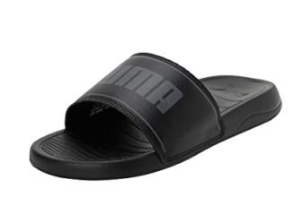Puma unisex-adult Slide Max Black-Cool Dark Gray Slide Sandal – 10 UK (39453701)