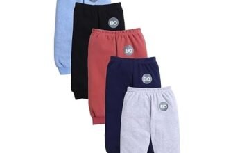 EIO Baby Boys Girls Cotton All Over Print Pajamas Pants Bottom Combo Packs (8-9 Years, Solid-5), Assorted