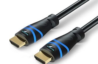 BlueRigger 8K HDMI 2.1 Cable (6FT, 8K 60Hz HDR, 4K 120Hz, High Speed 48Gbps with Ethernet, eARC, 3D, HDCP 2.3) – Compatible with PS5, Xbox, Roku, Apple TV, Switch, PC