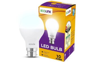EcoLink 10 W Basic Round B22 LED Bulb(White, Pack of 3)