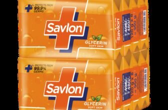 Savlon Glycerin Soap Bar with Protection, Natural Origin Glycerin, 120g Combo Pack(8 x 120 g)