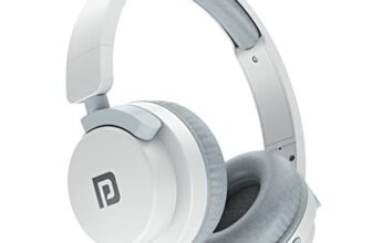 Portronics Muffs M2 Bluetooth Headphones Over Ear with Upto 40 Hrs Playtime, 40mm Dynamic Drivers, AUX 3.5mm, Powerful Bass, Laptop & PC Support,Type C Charging Port, Foldable Design(White)