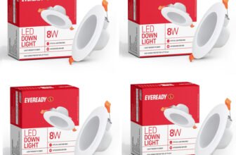 EVEREADY 8W DOWN LIGHT WHITE PACK OF-04 Ceiling Light Ceiling Lamp(White)
