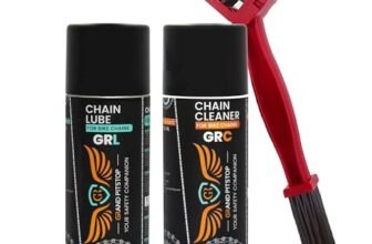 Grand Pitstop Motul Combo of C2 Chain Lube and C1 Clean (150 ml, Red Brush)