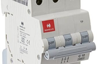 Havells DHMGCTPF010 PVC Plastic 10A MCB TP C Curve (White)