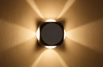 Desidiya® LED Outdoor UP Down Wall Light (Pack of 1) IP-65 Rainproof & Shockproof Alluminium Body 4 Way Exterior Wall Step Light Fixture (Warm White)