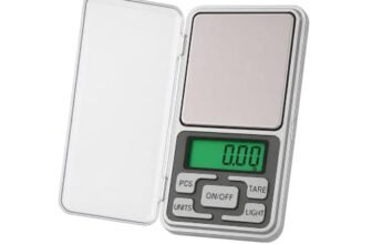 ATOM A 100 Series Digital Pocket Weighing Scale, 200g Capacity with 0.01g Precision | Auto Calibration & Tare Function | Jewellery, Kitchen, Lab Use | 2 AAA Batteries Included. For Domestic use only