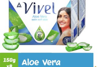 Vivel Aloe Vera Grade 1 Bathing Soap Highest Soap Grade 76% TFM Vitamin E(8 x 150 g)