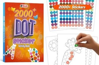 2000+ Dot Sticker Activity Book For 3+ Years Old Toddlers | Fun Sticker Set, Focus Builder, A to Z letters (Uppercase & Lowercase), Numbers 1-10 | Screen-Free Educational Activity For Kids