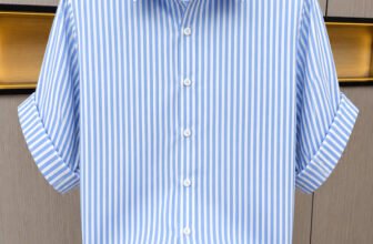 Marmic Fab Men Striped Casual White, Light Blue Shirt