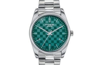 Sonata Poze 9 with Quartz Analog Green Dial Silver Strap Watch for Men – SP70033SM07W