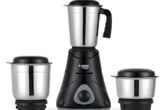 Judge by Prestige 500 Watts ACE Mixer Grinder with 3 Stainless Steel Jars| 3 Efficient Stainless Steel blades| Overload Protector| Sturdy Handles| Black