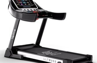 Lifelong Treadmill for Home – 6 HP Peak Motorized Treadmill, 6 Level Manual Inclines, Max Speed 14 km/hr – Heart Rate Sensor, Bluetooth Speaker,10Inch Touch Screen, Fitshow App Max Weight 120Kg