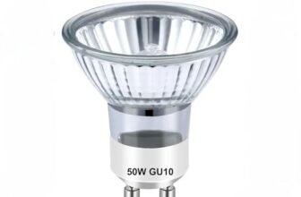 AuraDecor GU10 Halogen Light Bulb, 50W, 2800K Warm White, Dimmable Spotlights for Track & Candle Warmer Lamps (1, Warm White)