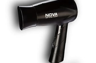 Nova NHP 8100 Silky Shine 1200 W Hot and Cold Foldable Hair Dryer (Black)