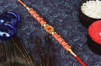 Designer ALOK-S1-1120 Mauli Thread Rakhi by PDR Poonam Designer Rakhi(1 Rakhi Roli Chawal)