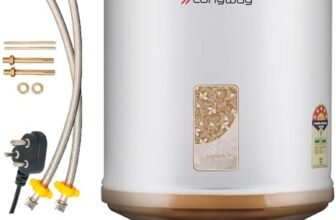 Longway Superb 25 ltr with Free Installation Kit Automatic Storage Water Heater with Multiple Safety System & Anti-Rust Coating 5 Star Rated (Ivory, 25 Ltr, Pack of 1)