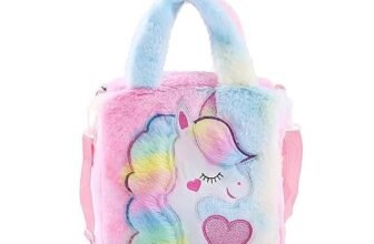 ADISA Unicorn Toddler Bag Princess Cute Crossbody Handbags Gift for Girls (Pink-Multi)