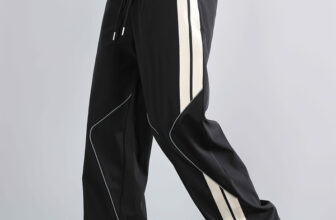 JERKYN Striped Men Black Track Pants