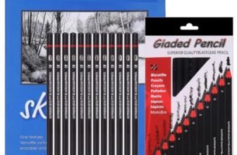 Corslet Set of 13 Drawing Kit 12 pc Drawing Pencils Set Sketch Pencil Shading Sketching Kit Graphite Artist Stationary Material for Adults Professional Artist Kit & 50 Sheets 100 Pages A5 Sketch Book