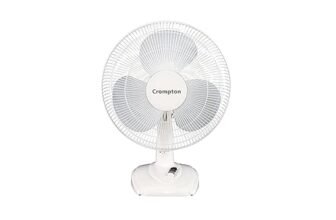 Crompton Wave Plus 400 mm Table Fan | Adjustable Height | Smooth Oscillation | Superior Air Delivery | 2 Year Warranty | White