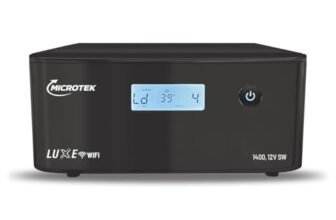 Microtek Luxe WiFi Inverter 1400, 12V Pure Sine Wave | Remote App Control | Battery Status Notifications | 80V-290V Input Voltage | Turbo Charging | for Home, Office and Shops | 3 Years Warranty