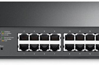 TP-link JetStream 24-Port Gigabit Smart PoE+ Switch with 4 SFP Slots T1600G-28PS(TL-SG2424P)(Black)
