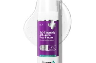 The Derma Co Sali-Cinamide Anti-Acne Face Serum – 30 ml | Fights active acne | Fades acne marks & scars | Controls excess oil | Unclogs pores | Reduces redness & inflammation