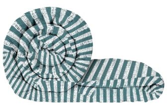 MollisHomes Single Bed Comforter 180 GSM Reversible Microfiber | Comforter Single | AC Comforter Single Bed | Lightweight All Season Comforter | Blanket Single Size – Green & White